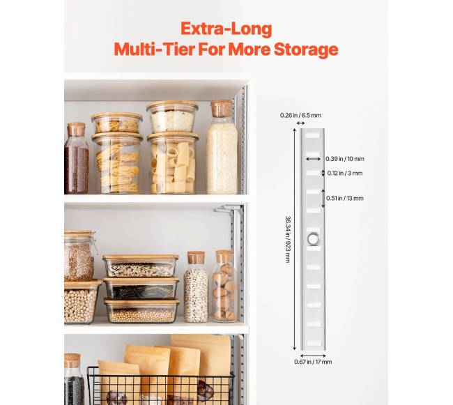 Reguliuojama plieninė sieninė lentynų šarnyrinė skalda 6 vnt.1