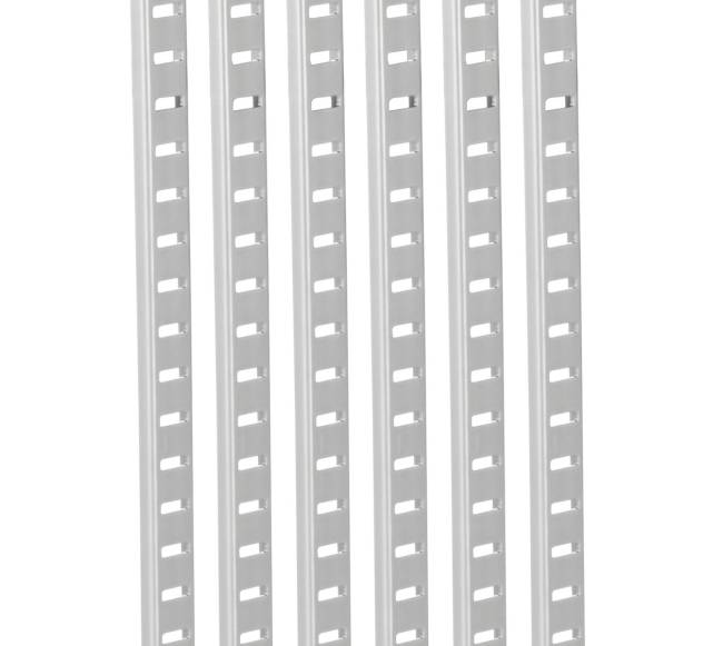 Reguliuojami plieniniai sieniniai lentynų bėgiai9