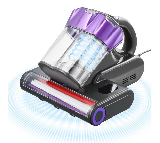 Čiužinių dulkių siurblys su galingu siurbimu ir HEPA filtru0