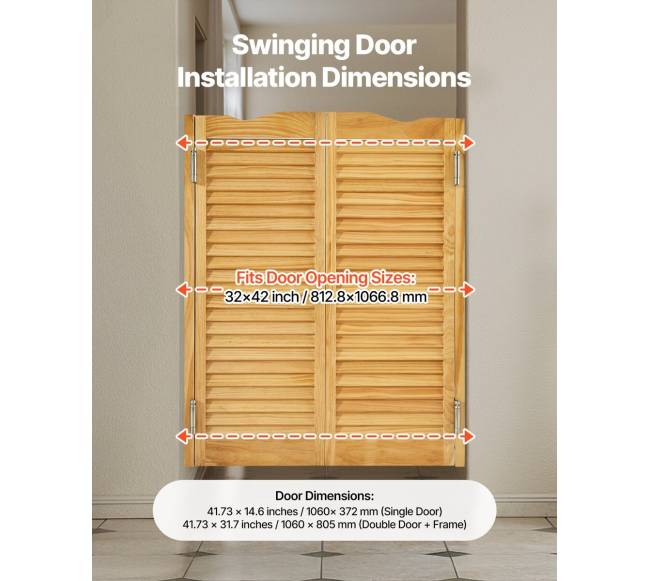 Svyruojančios kavinės durys pušies su lankstais4