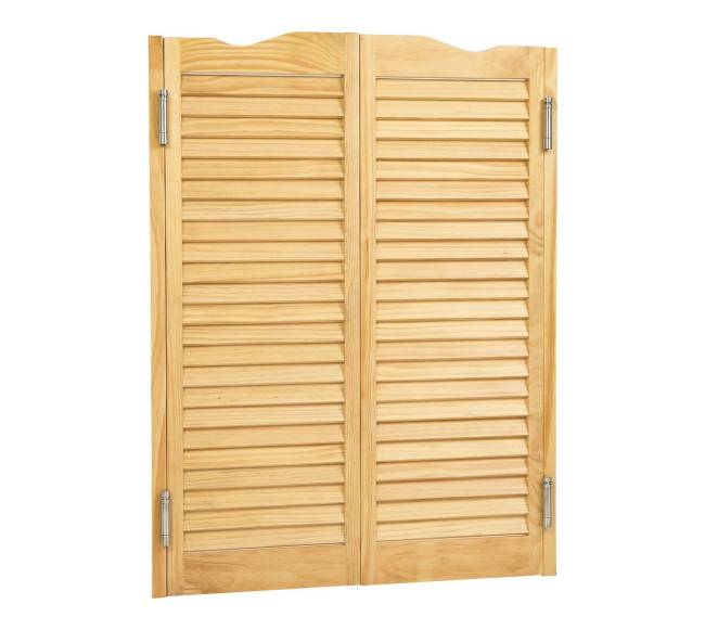 Svyruojančios kavinės durys pušies su lankstais8