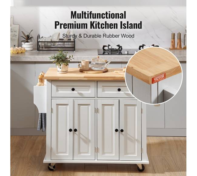 Virtuvinis vežimėlis su mediniu stalviršiu5