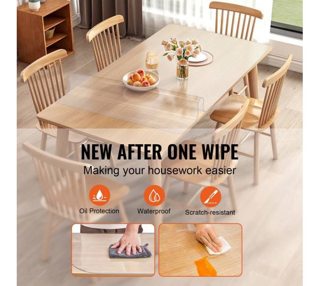 Permatomas stalo užtiesalu apsauga 45 x 92 cm3