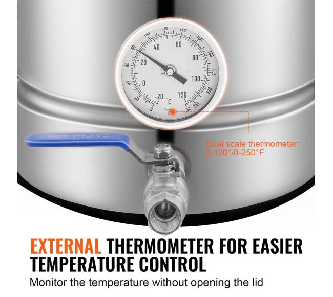 Nerūdijančio plieno alaus virimo puodas 5 galonų2