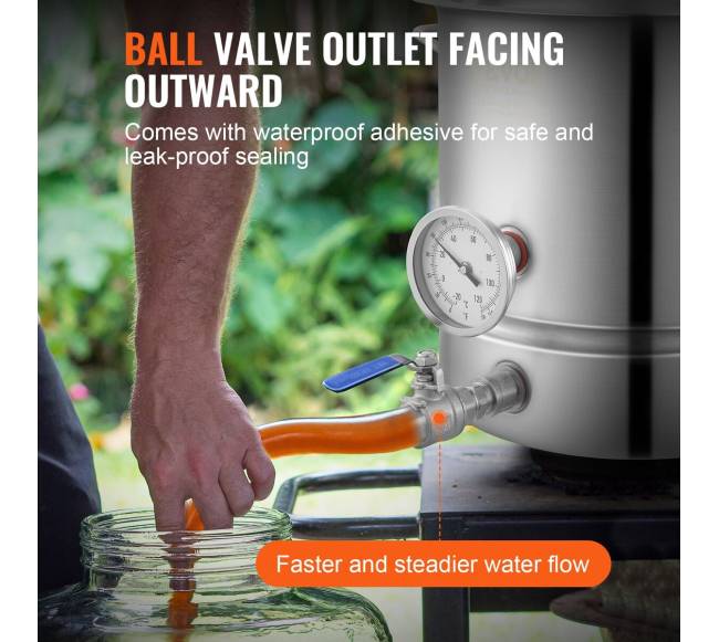 Nerūdijančio plieno alaus virimo puodas 5 galonų5