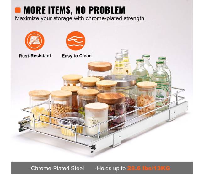 Ištraukiamas lentynų organizatorius spintai3