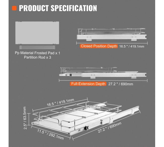 Ištraukiamas spintelių lentynų organizatorius6