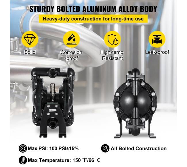 Oro varomas dvigubas diafragminis siurblys QBY4-25L F462