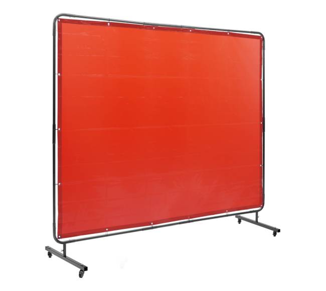 Suvirinimo ekranas su rėmu, 183 x 244 cm, raudonas0