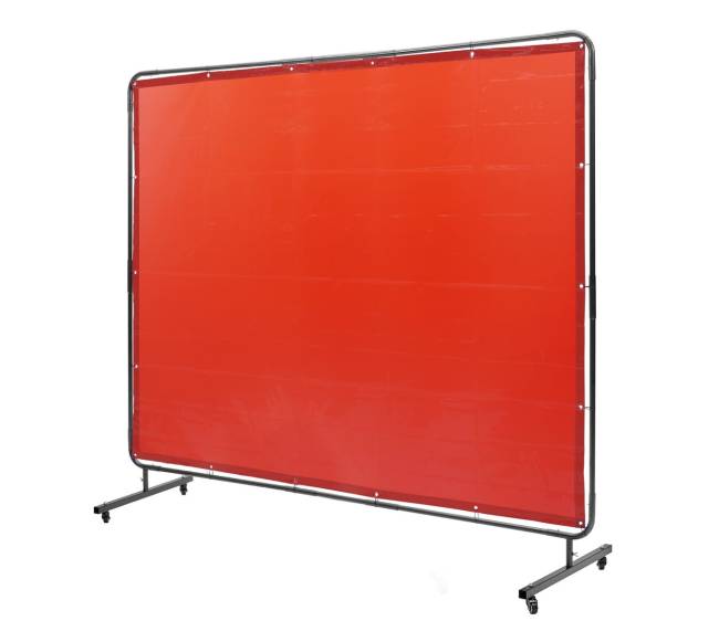 Suvirinimo ekranas su rėmu, 183 x 244 cm, raudonas9