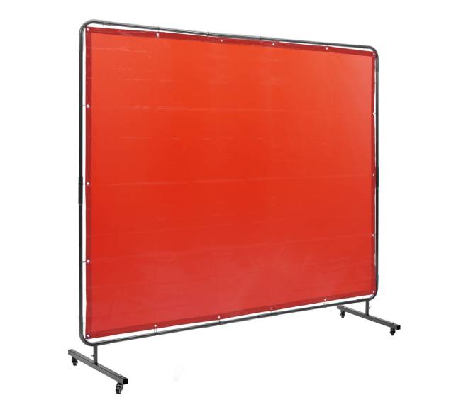 Suvirinimo ekranas su rėmu, 183 x 244 cm, raudonas10