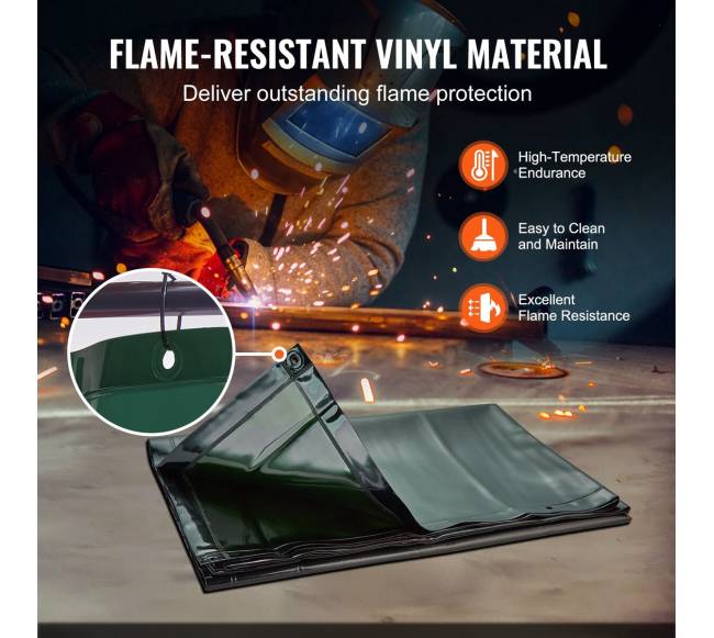 Suvirinimo ekranas su rėmu, 1,8 x 1,8 m3