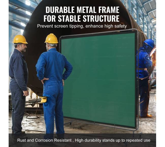 Suvirinimo ekranas su rėmu, 1,8 x 1,8 m4