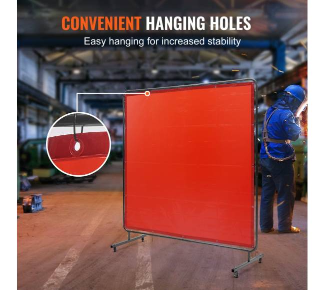 Suvirinimo uždanga su pakabinimu, 6 x 6 pėd.3