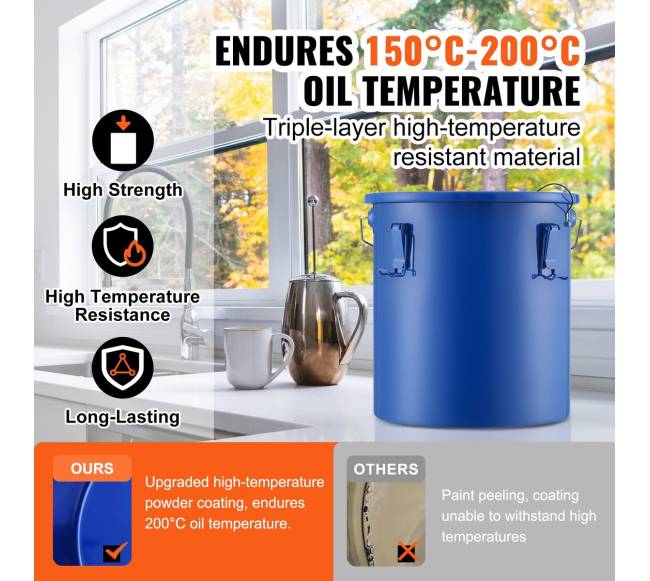 Seilių aliejaus kibiras 22.7L su filtro maišu2