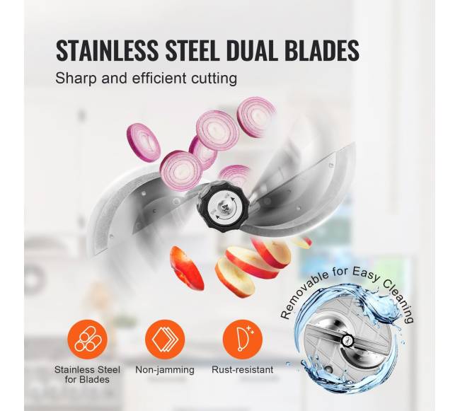 Elektrinė daržovių pjaustyklė su reguliuojamu storiausiu3