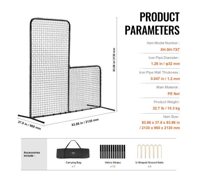 apsauginis tinklas beisbolo metikams 213x213 cm6