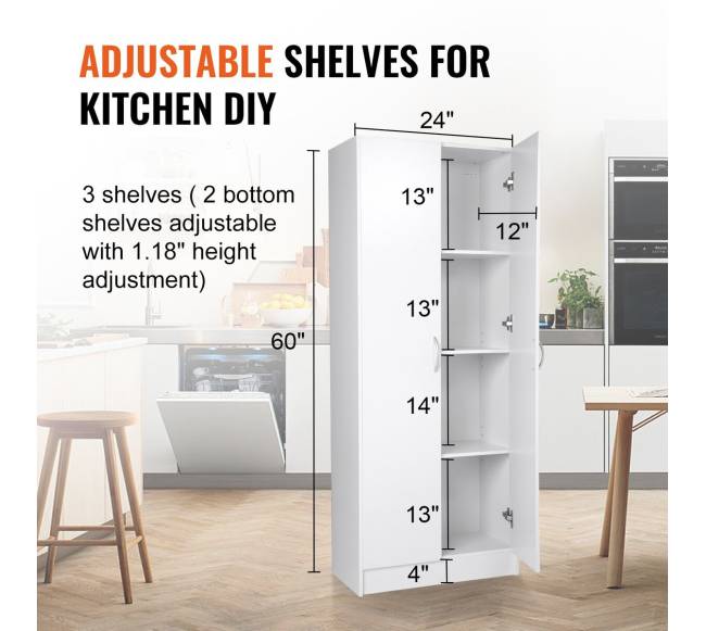 Virtuvės spintelė su lentynomis2