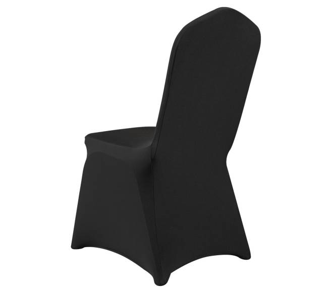 30 vnt juodos elastinės kėdžių užvalkalai9