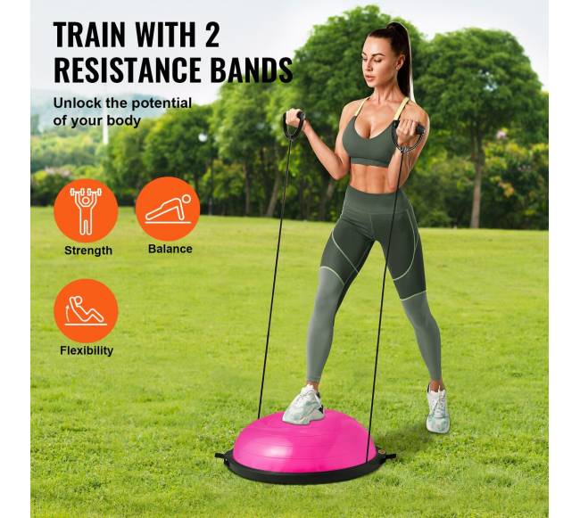 66 cm jogos pusiausvyros kamuolys su juosta2