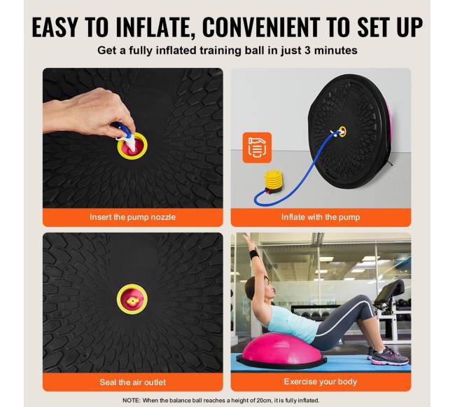 66 cm jogos pusiausvyros kamuolys su juosta4