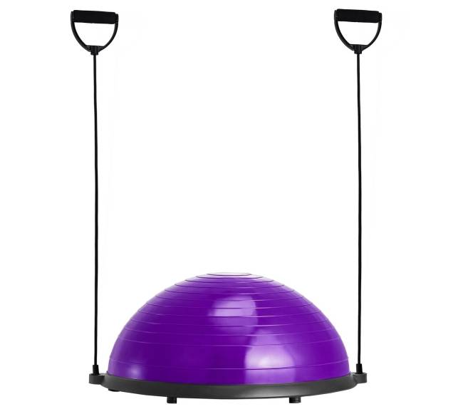 Pusė balanso kamuolio treniruoklis su juostomis10