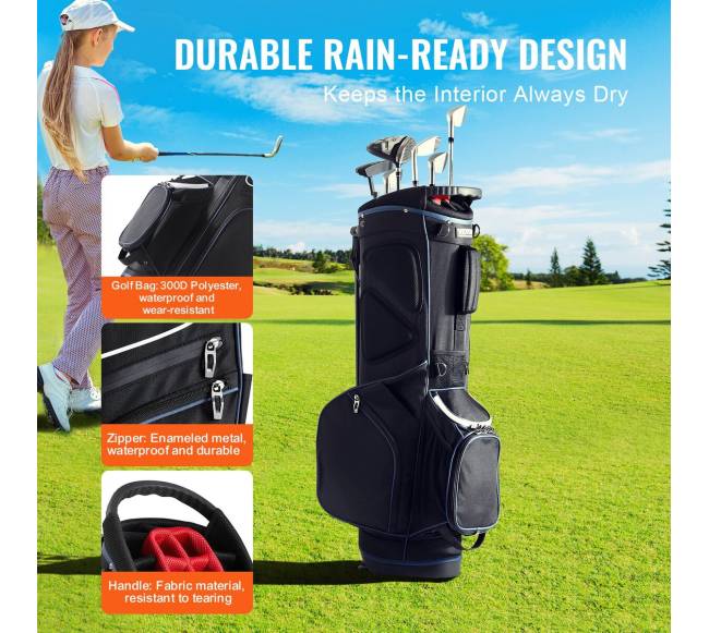 35 colių golfo vežimėlio krepšys su 14 skyriais2