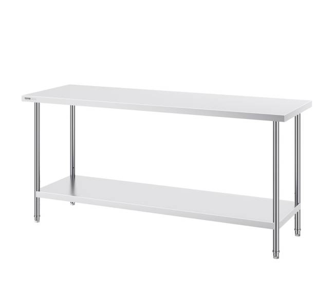 Nerūdijančio plieno darbastalis 61x182x86 cm8