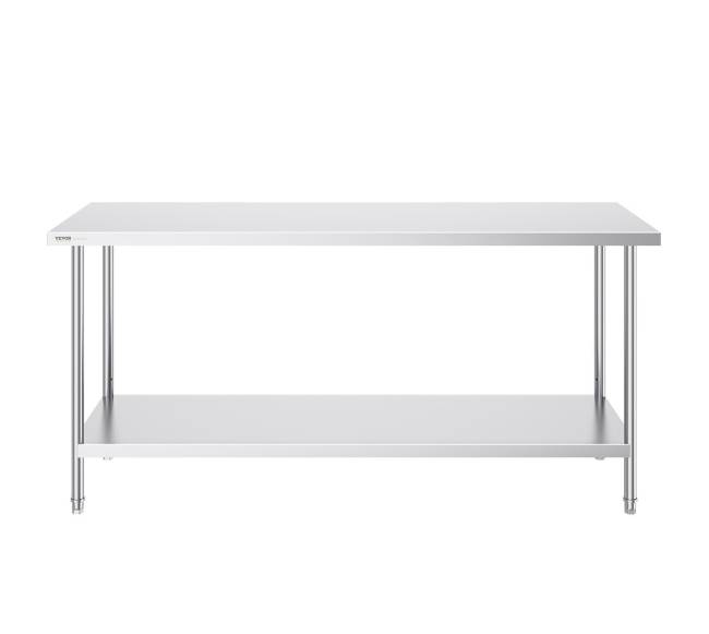 Nerūdijančio plieno darbastalis 61x182x86 cm9