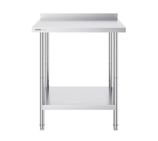 Nerūdijančio plieno darbastalis virtuvėje 61x76 cm10