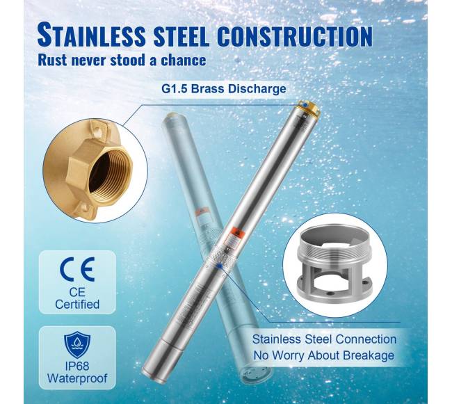 Gilaus gręžinio panardinamas vandens siurblys 2200W3