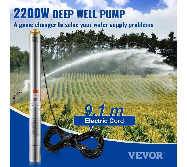 Giluminis panardinamas vandens siurblys 2200W1