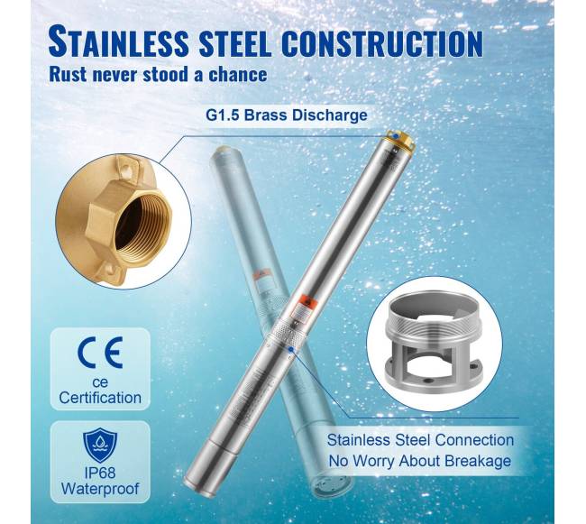 Giluminis panardinamas vandens siurblys 2200W3