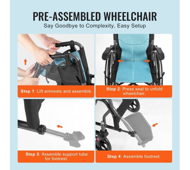 Lengvas aliuminis neįgaliojo vežimėlis5