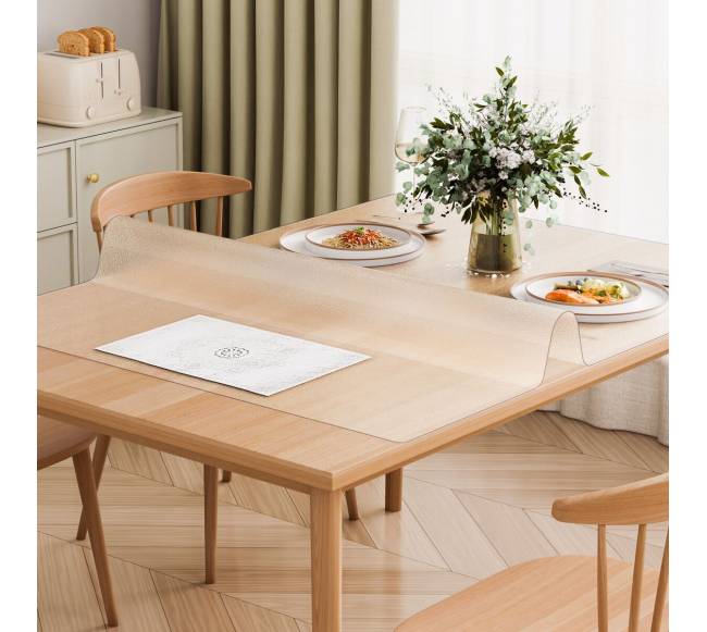 Skaidri PVC stalo apsauga 60x120 cm7