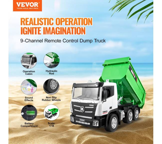 Radijo bangomis valdomas sunkvežimis žaislas 9CH 1:181