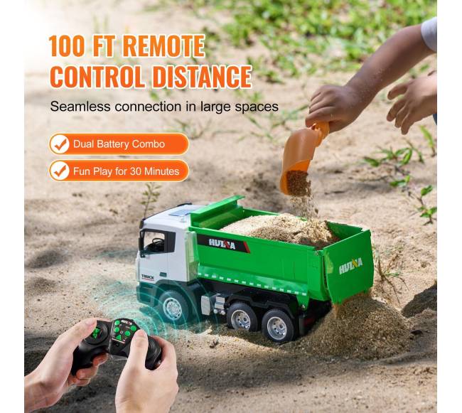 Radijo bangomis valdomas sunkvežimis žaislas 9CH 1:184