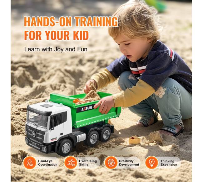 Radijo bangomis valdomas sunkvežimis žaislas 9CH 1:185