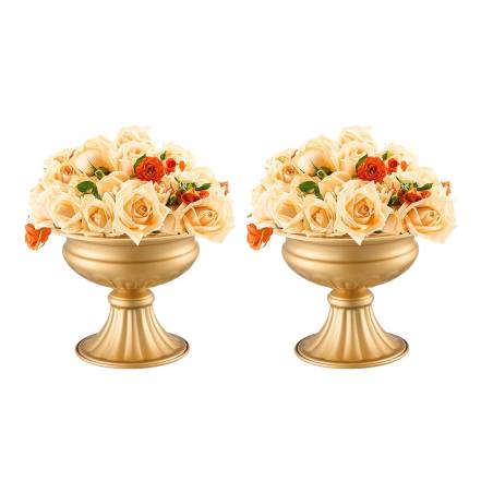Aukso spalvos vaza stalams, 10 vnt., 16 cm0