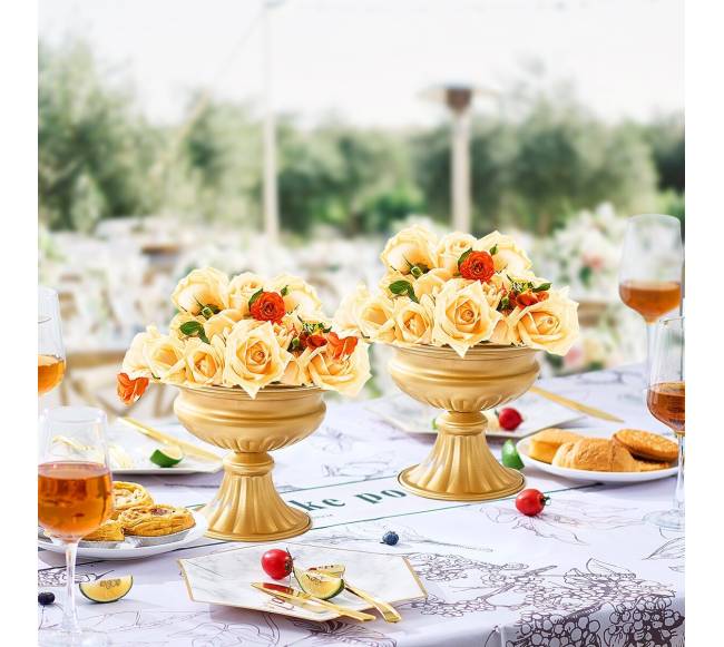 Aukso spalvos vaza stalams, 10 vnt., 16 cm7