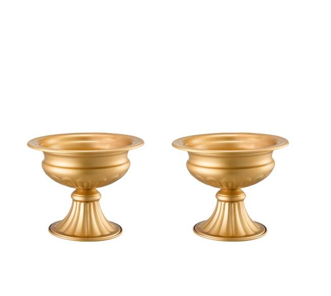 Aukso spalvos vaza stalams, 10 vnt., 16 cm9