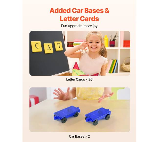 Magnetiniai statybiniai blokai vaikams, 121 vnt2