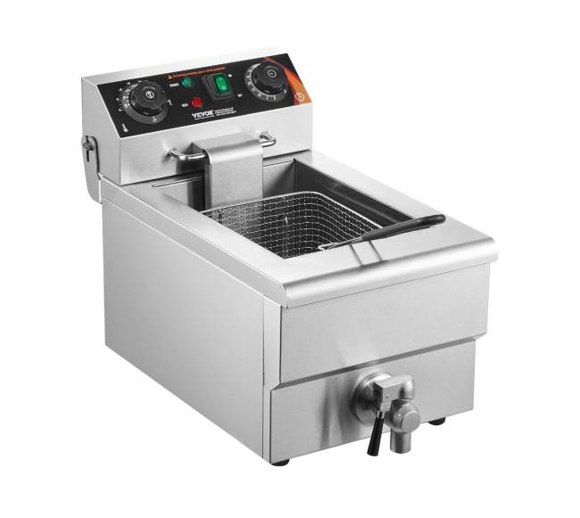 Elektrinė gruzdintuvė 3000 W 9 L nerūdijančio plieno10