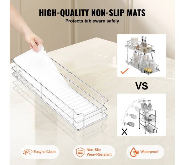 Dviejų lygių ištraukiamas spintelės organizatorius3