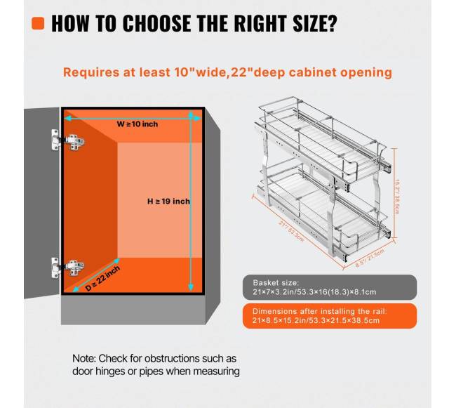 Dviejų lygių ištraukiamas spintelės organizatorius5
