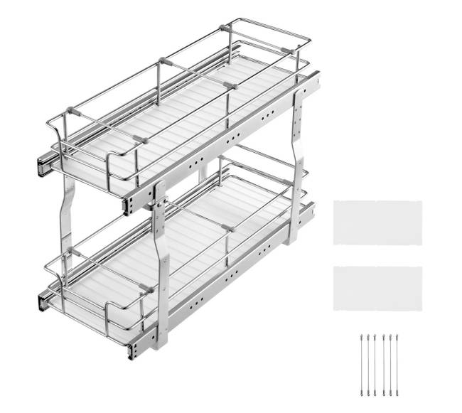 Dviejų lygių ištraukiamas spintelės organizatorius7