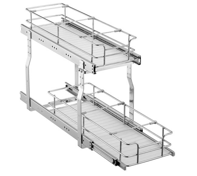 Dviejų lygių ištraukiamas spintelės organizatorius10