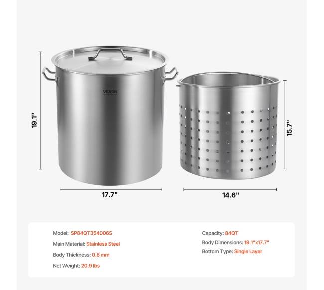 84 l nerūdijančio plieno puodas su krepšiu6