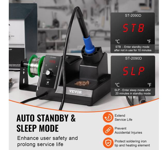 Lituoklio stotis su LCD ekranu 80W4