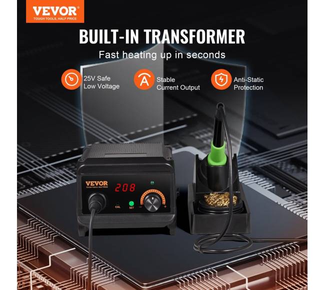 Lituoklio stotis, 75W LCD ekranas1